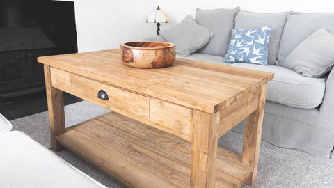 Reclaimed Coffee Table with Drawer