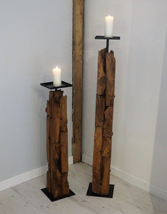 Teak Root Silva Candle Holder Low Rustic House Cornwall