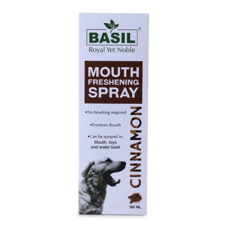 Buy Basil Mouth Freshening Spray for Dogs Spearmint 130ml at