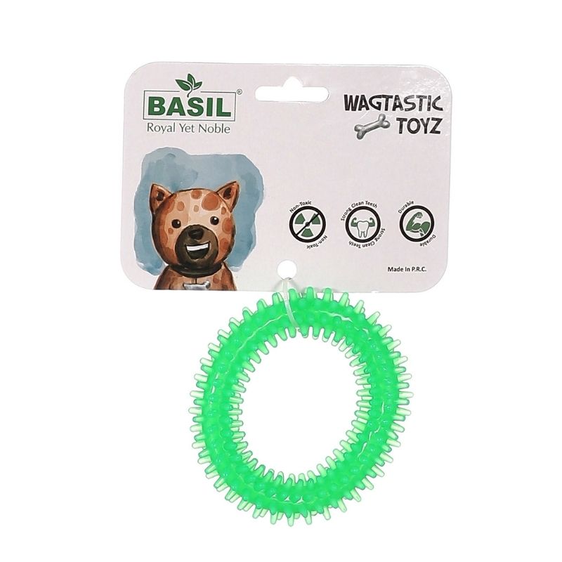 Buy Basil Dog Toys Dumbbell with Hollow Center for Treats at