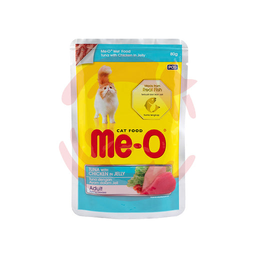 Me-O Wet Cat Food - Tuna with Chicken in Jelly (80g)