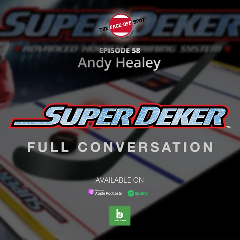 SuperDeker Advanced Hockey Stickhandling Training Device featured on the Face-off Spot Podcast with Andy Healey and Adam Larson!