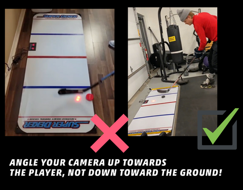 The SuperDeker Hockey Stickhandling Game is one of the most fun hockey training devices to make awesome viral videos with!