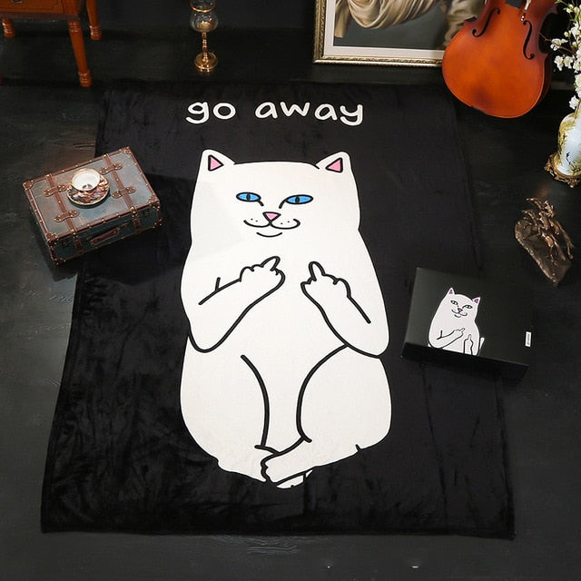 Fashion hip-hop cat blanket - pew-meow RSG Store Fashion hip-hop cat blanket