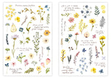 Pion Print-On Transfer Sticker Set Flowers