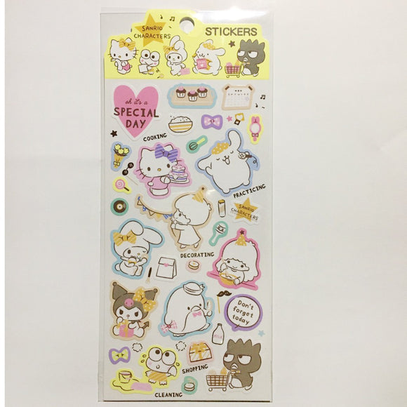 Sanrio Characters Party Sticker Sheet – Tokubetsumemori