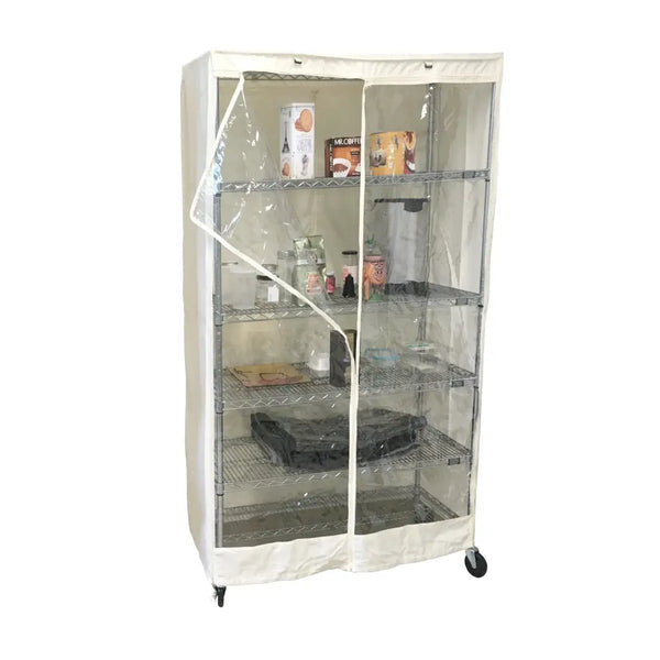 Formosa Covers Premium Clear See Through Wire Shelf Cover - Heavy-Duty  Storage Solution for Wire Shelving Rack (48”Wx18”Dx72”H) - Waterproof PVC