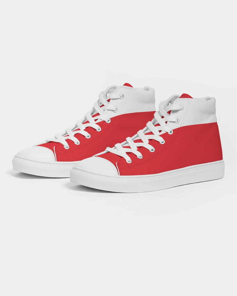 Nardo Organic Men High Top Canvas Shoes - New Red Classic