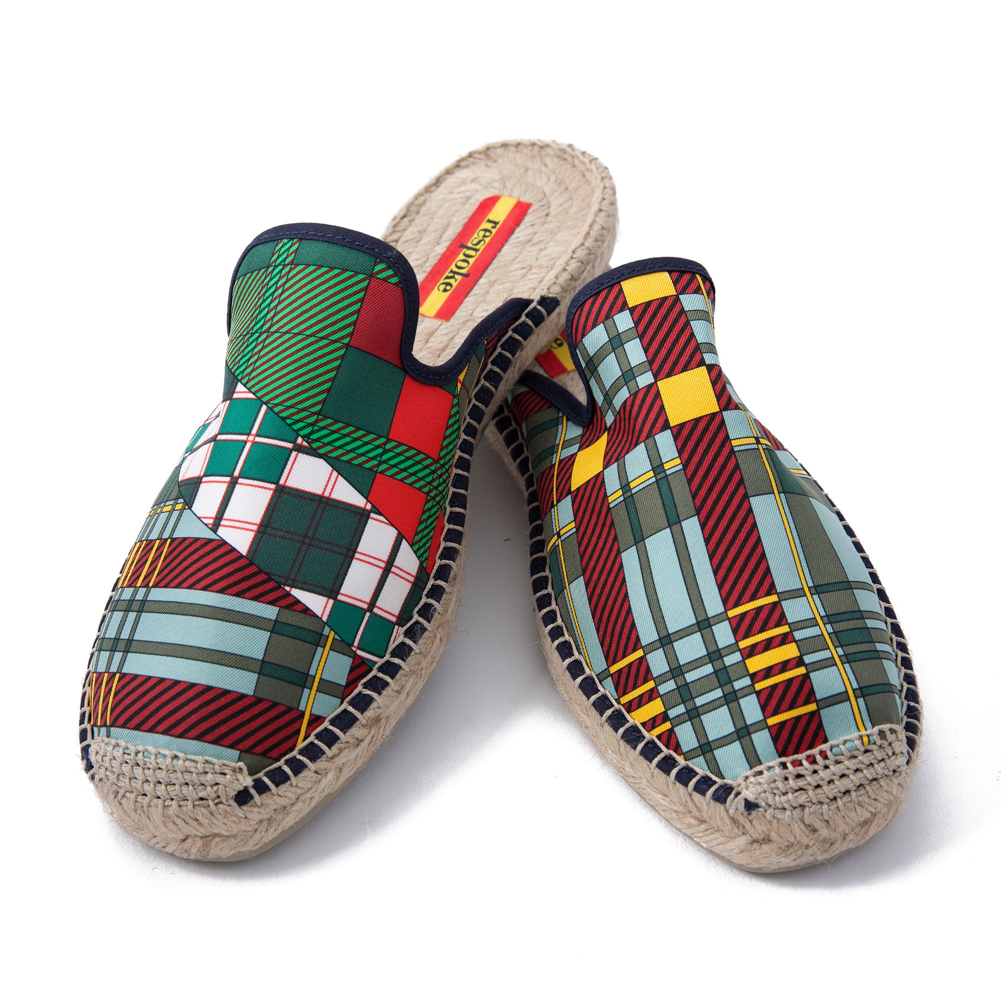 plaid espadrilles