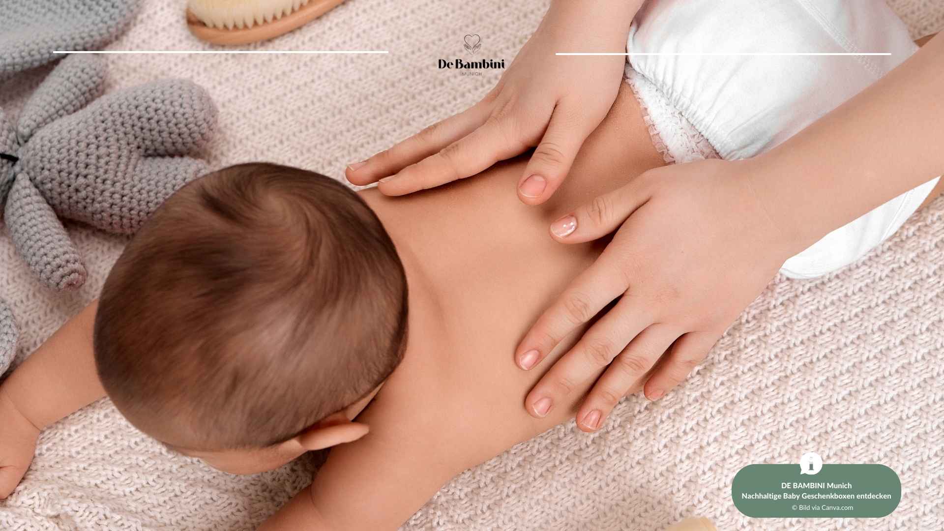 Sanfte Berührung, starke Bindung - DE BAMBINI Munich präsentiert Babymassage-Kurse