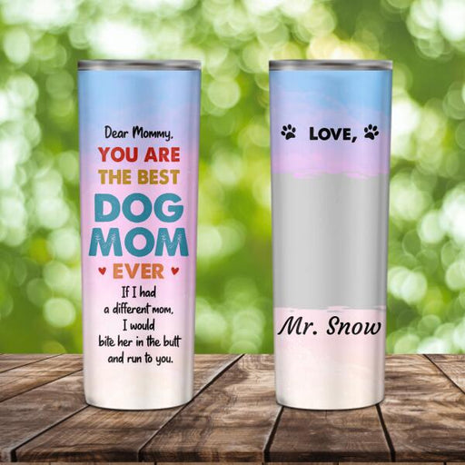 Rocking the Dog Mom life Dog & Cat personalized Skinny Tumbler ST-TU —  CUSTOMA2Z