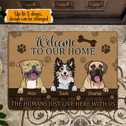 Welcome Personalized Dog Doormat DM-PT185 — CUSTOMA2Z