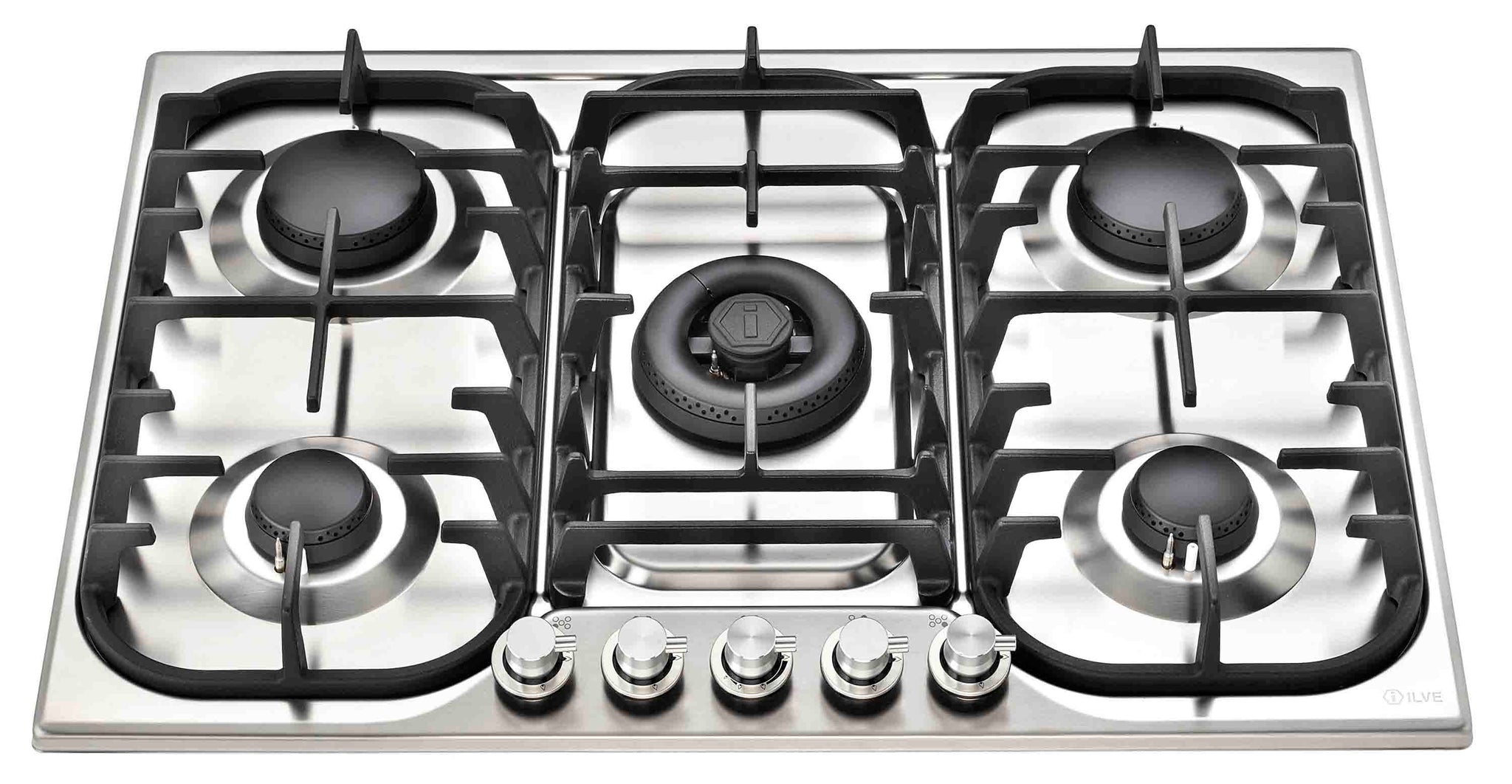 Ilve Uk Hcb70cv 70cm Moderna Gas Hob 5 Burner Ilve Appliances