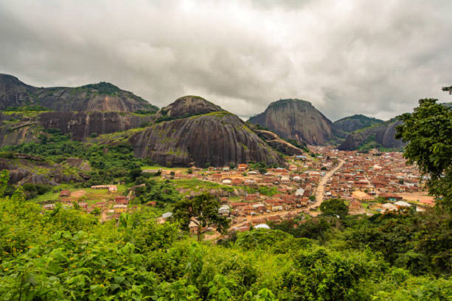 Nigeria Mountains Cloudy Sky