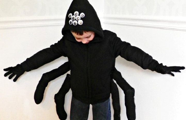 DIY spider costume for kids