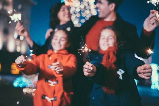 staying safe with the kids on new year's fireworks