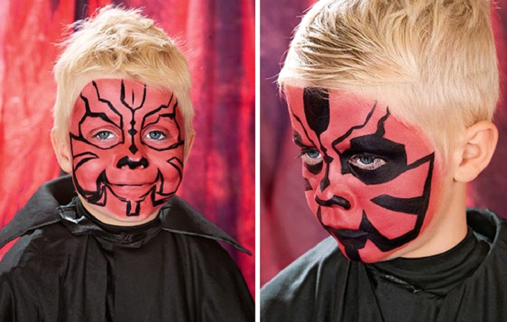 dath maul face paint easy at home