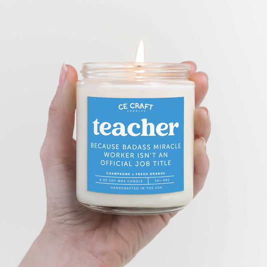 Gift for teacher candle soy wax candle scented candle -  Portugal