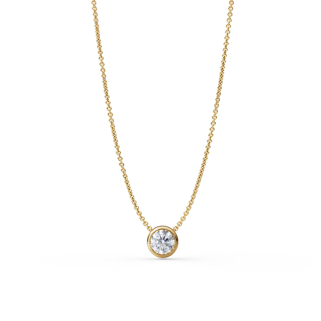 14k diamond pendant necklace