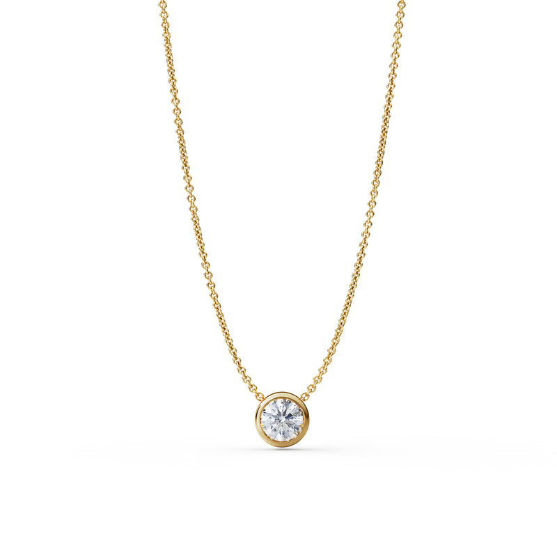 14k gold pendant with diamond