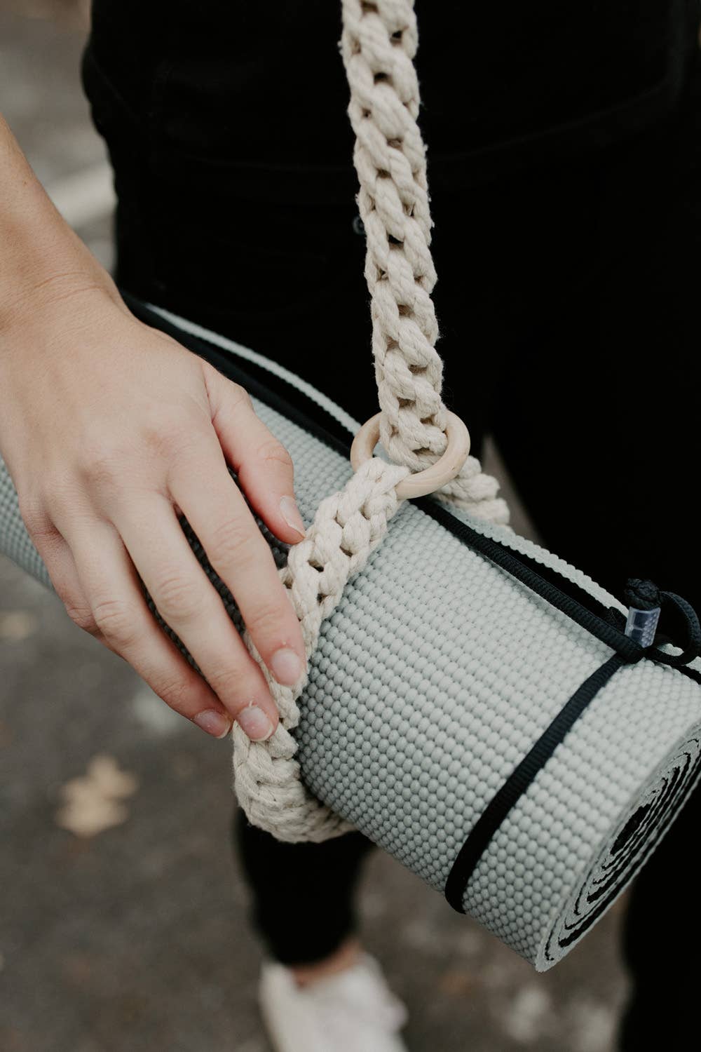 macrame yoga mat strap