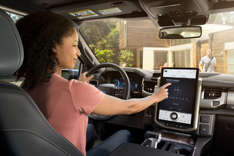 ford f 150 lightning dashboard