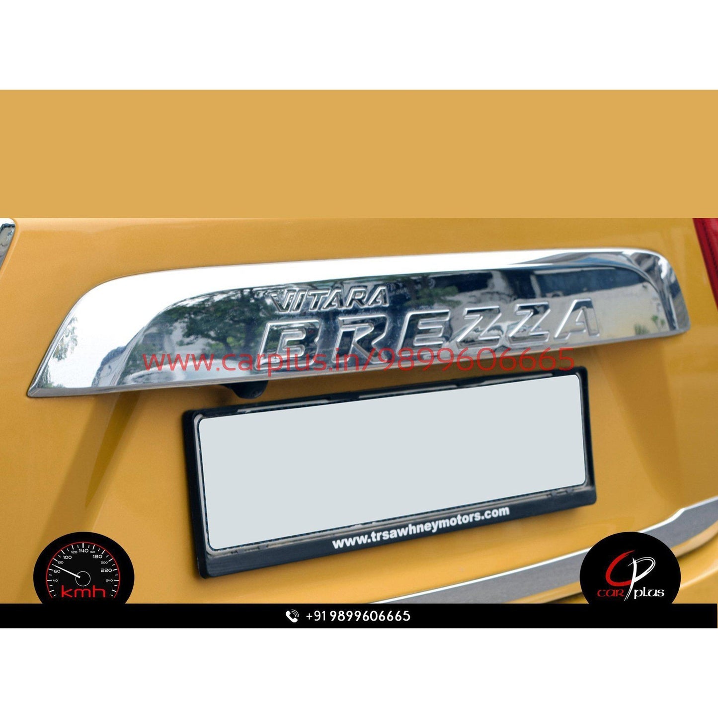 KMH MGP Rear Number Plate Garnish For Maruti Suzuki Brezza – CARPLUS