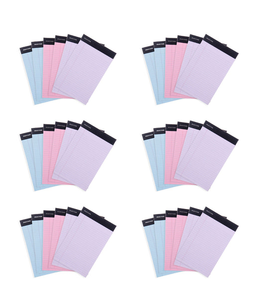 Basic Pastel Legal Pads - 8.5in x 11in Narrow Ruled 6 pack — Mintra USA