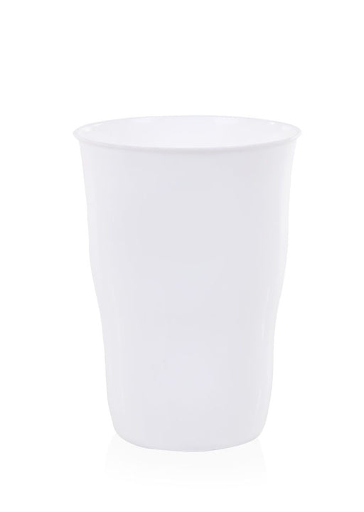 Mintra Home Reusable Plastic Cups 21 Ounce Tumbler - (07243) Pack of 6 (White), Size: 21 oz
