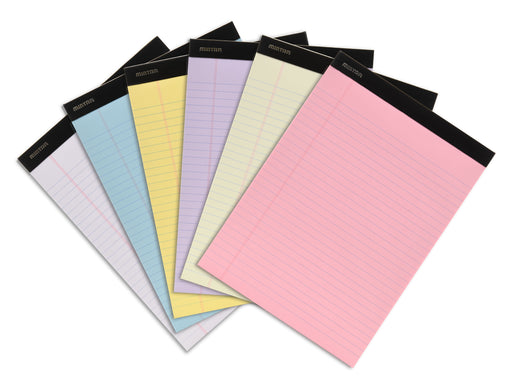 Basic Pastel Legal Pads - 6 Pack — Mintra USA