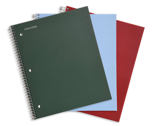 “Left-Handed” Spiral College Ruled Notebooks, 5 Language notebooks