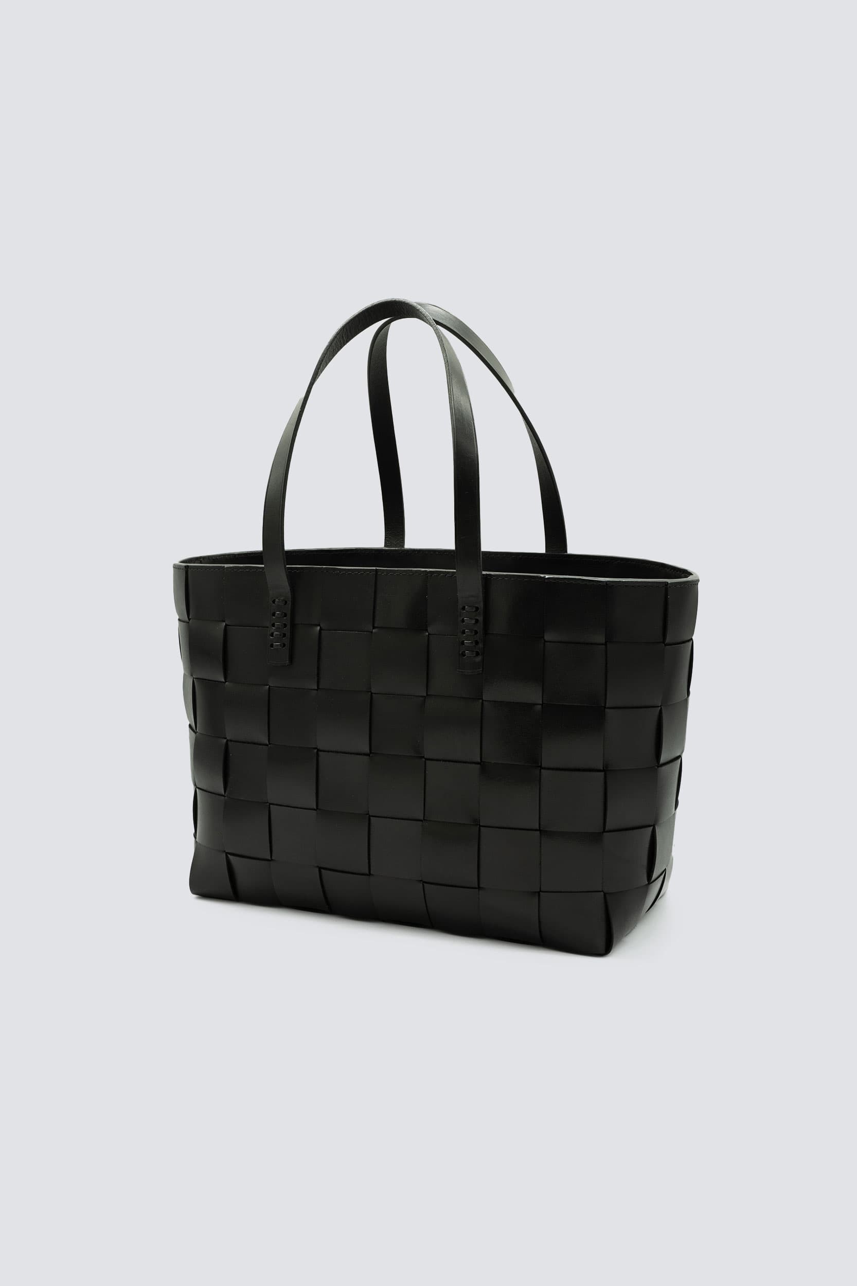 Dragon Diffusion - Japan Tote w/ woven handles Bordo Woven Leather Bag