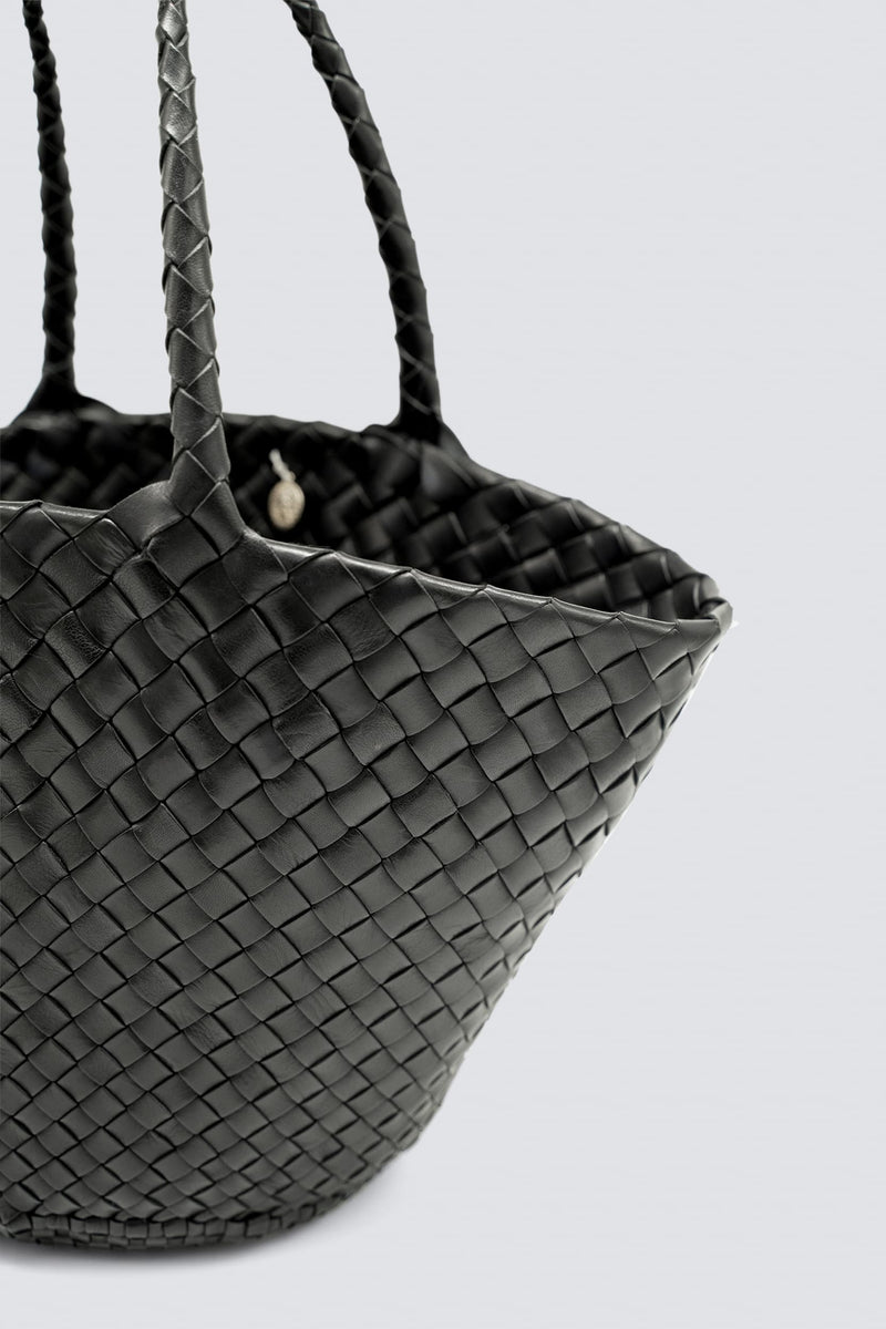 Dragon Diffusion - Egola Black Woven Leather Bag