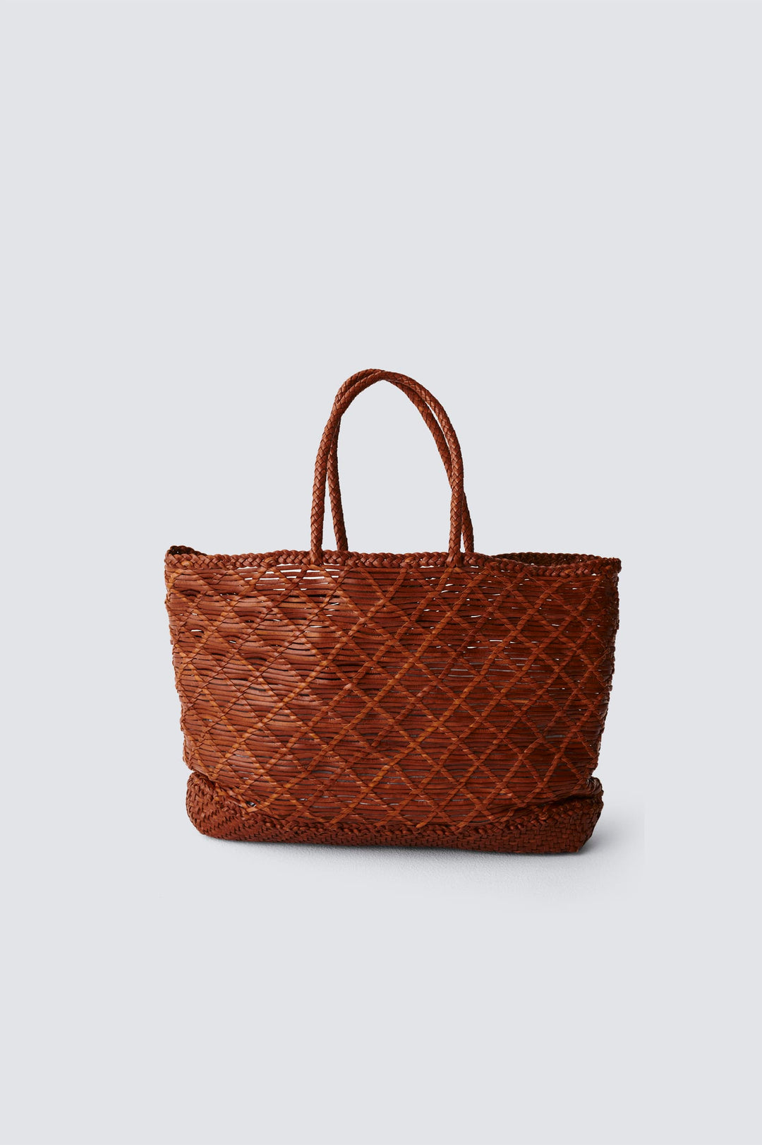 Dragon Diffusion - Santa Croce Big Red Woven Leather Bag