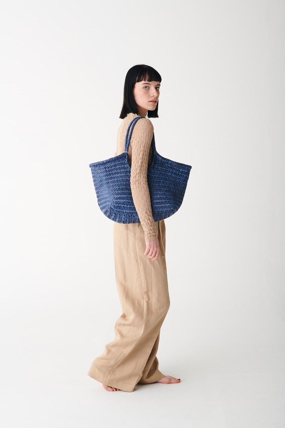 Nantucket Woven Leather Bag by Dragon Diffusion- La Garçonne