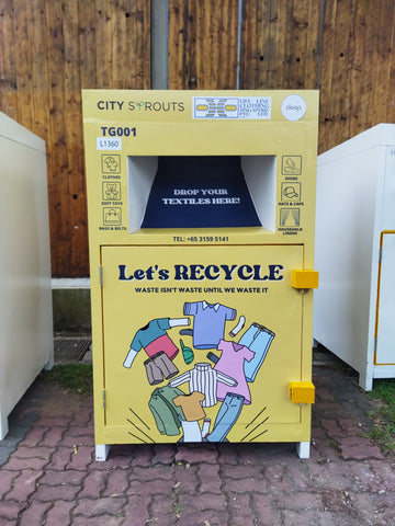 Cloop yellow recycling bin