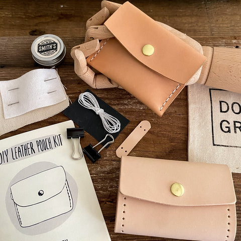 DIY Leather pouch kit 