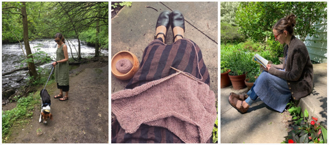 How yoga and meditation instructor Amy Jo wears her Pyne & Smith Linen Dresses