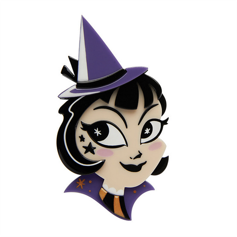 Illustration of a cute witch