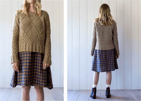 Styling the Pyne & Smith linen swingy dress with a sweater