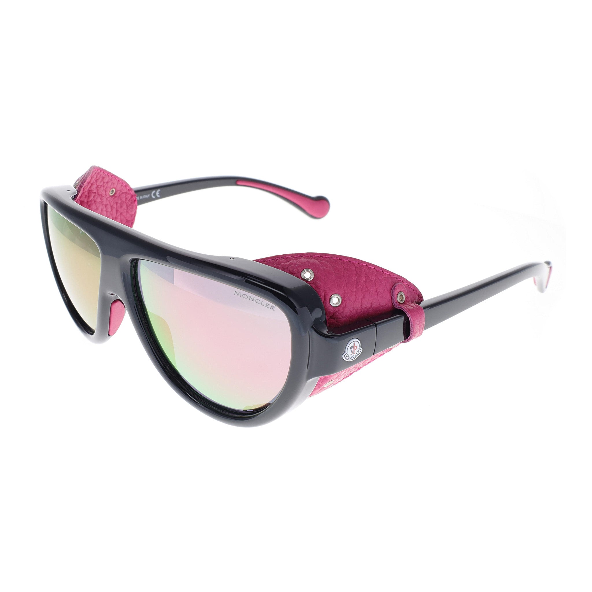 Moncler Sunglasses - ML0089-01Z - Black / Pink Leather