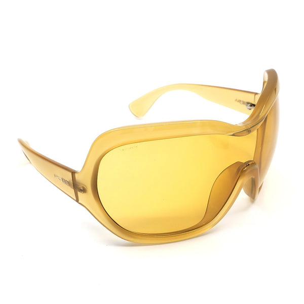 Prada Illusion Translucent Yellow Over-sized Shield Sunglasses – Trovelle