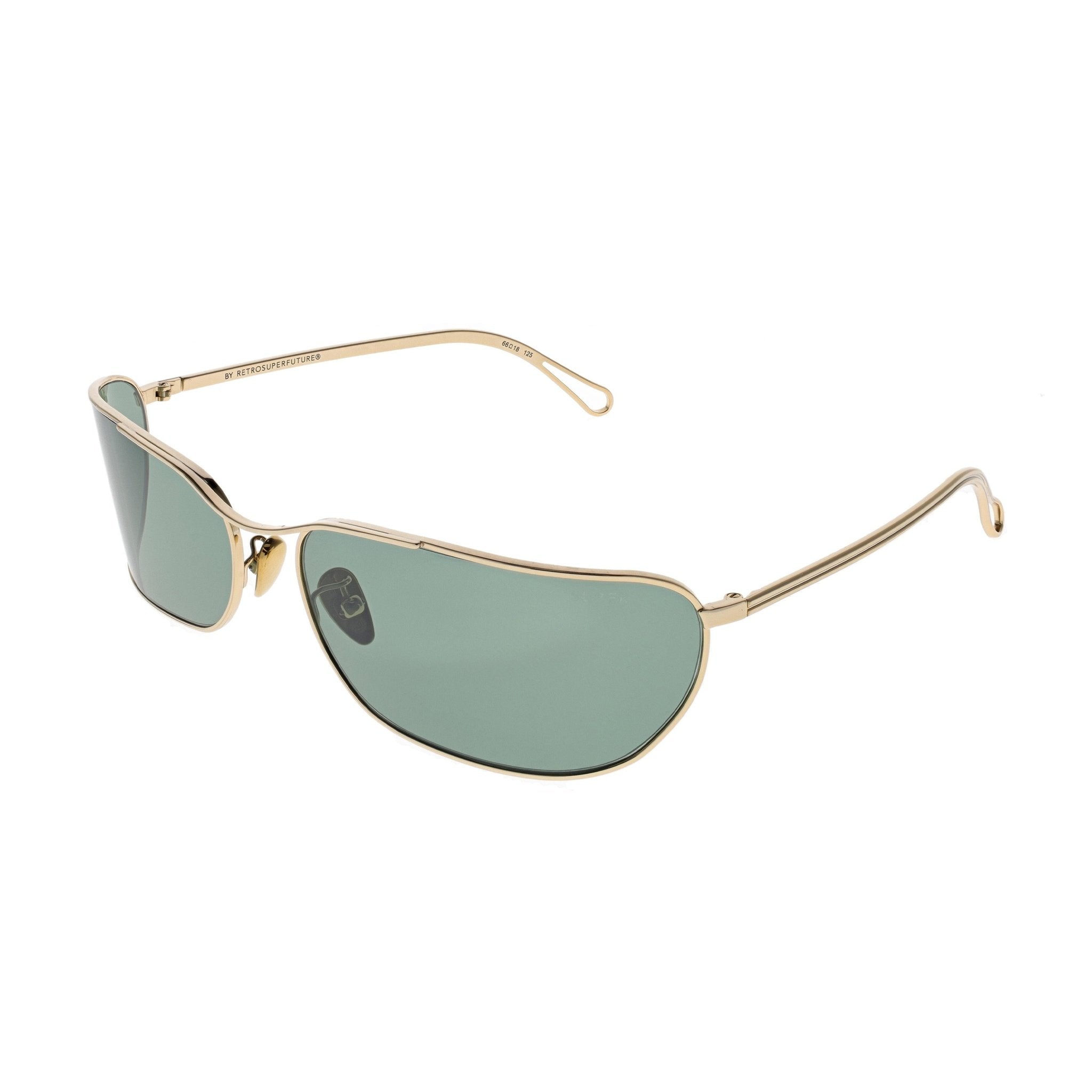 RETROSUPERFUTURE Zebedia Sunglasses - Gold / Green