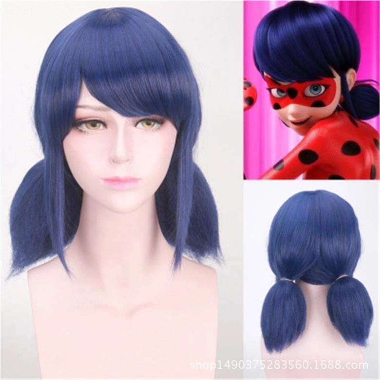 kids blue wig