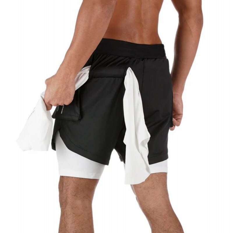 mens jogging shorts with zip pockets