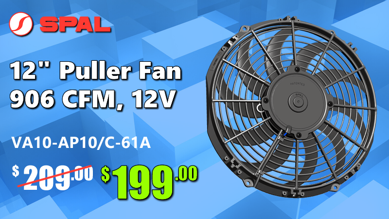 VA10-AP10/C-61A (EF3532) 12v 12" Spal Puller Fan