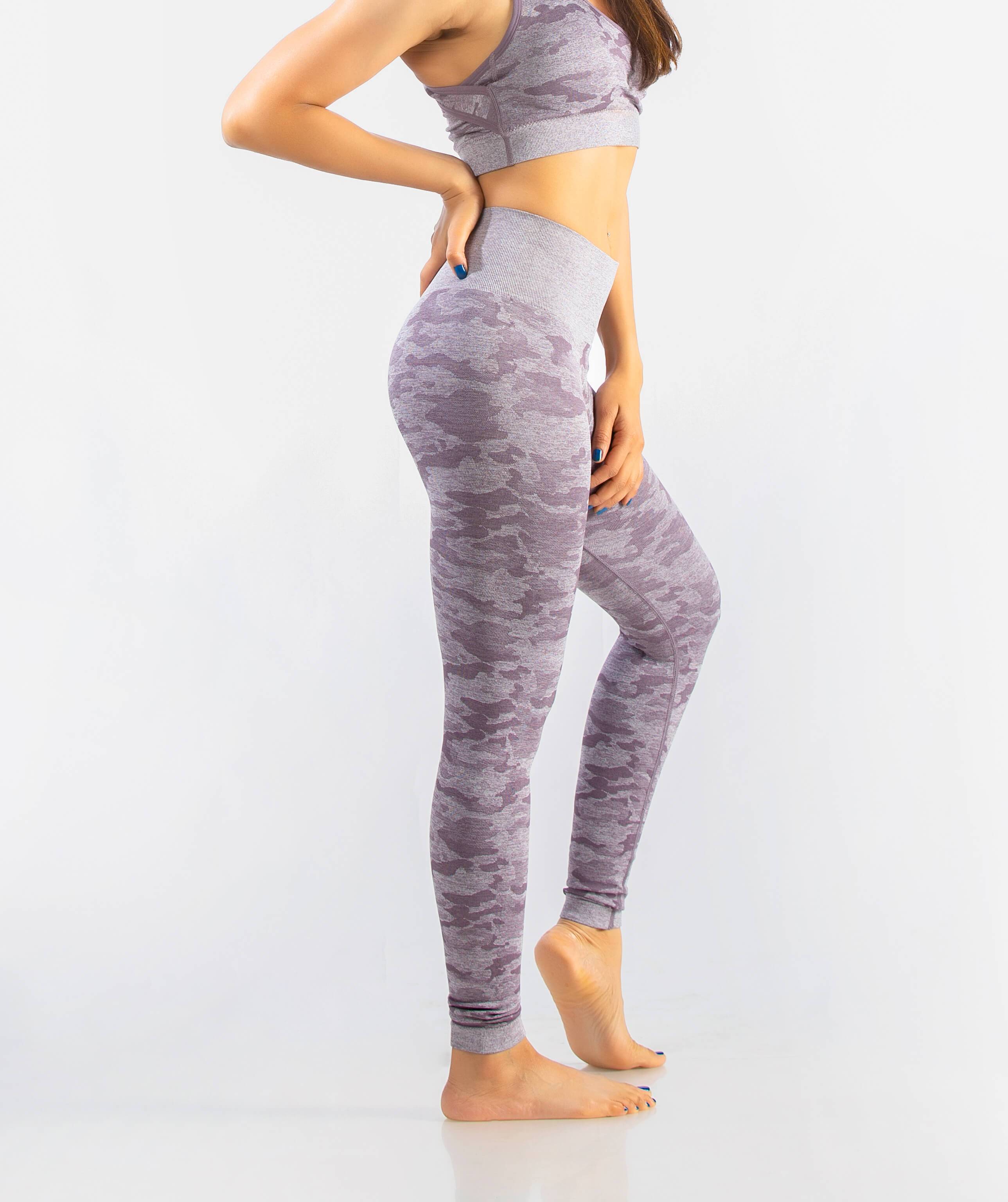 Gymshark Camo Seamless Set Purple - $90 (21% Off Retail) New