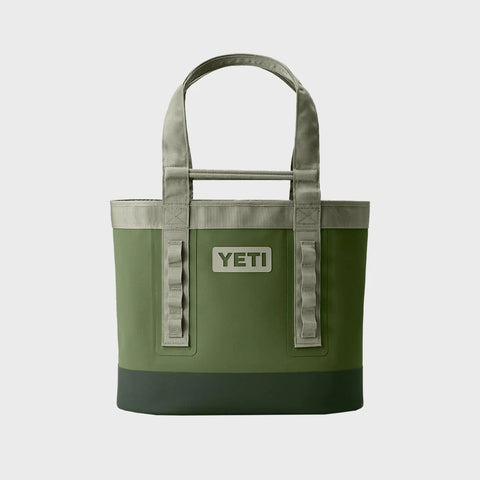 Green Yeti 35 Carryall Tote in studio showing the bag clearly