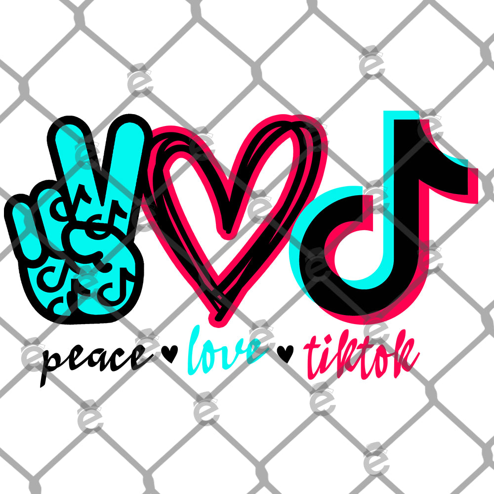 Free Free 135 Peace Love Tik Tok Svg SVG PNG EPS DXF File