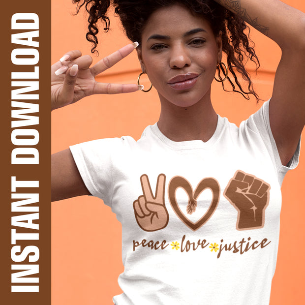 Free Free 238 Peace Love Justice Svg SVG PNG EPS DXF File